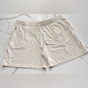 Pacific Trail Women’s Cream Jersey Athletic Loungewear Shorts Drawstring XXL